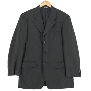 Pal Zileri Super 120s Schwarz Gestreifter Wollanzug Blazer Gf9 Größe EU 52 UK 42 - Bild 1 von 7