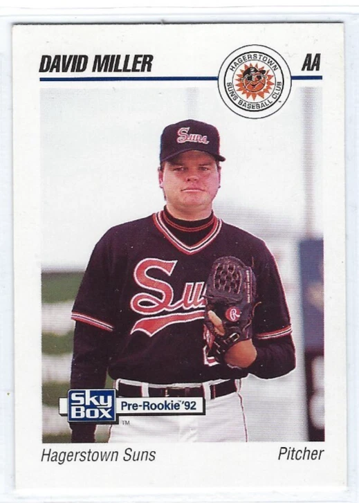 1992 Hagerstown Suns (Double A-Baltimore Orioles) David Miller - Image 1 of 1