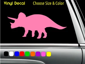 Calcomanía Triceratops Dinosaurio Parque Jurásico Laptop Ventana Pegatina ELIGE EL TAMAÑO COLOR - Imagen 1 de 4