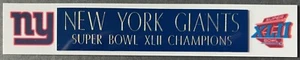 NEW YORK GIANTS SUPER BOWL XLII CHAMPIONS NAME PLATE - Picture 1 of 1