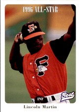 1996 Carolina League All-Stars 2 Best #16 Lincoln Martin Douglasville Georgia GA