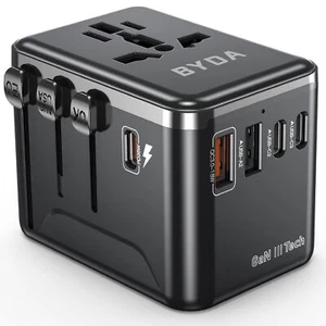 Universal Travel Plug Adapter Suit More Than 180 Countries 2024 Upgraded All ... - Picture 1 of 8