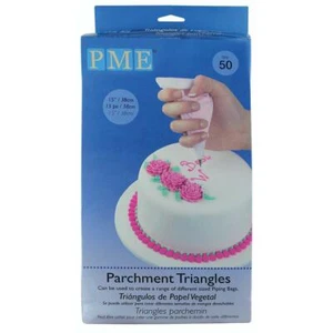 Bolsas de glaseado para tuberías decoración de pasteles 50 X PME pergamino papel triángulos 15" pastelería - Imagen 1 de 1