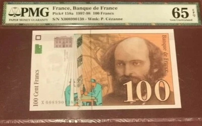 1997 FRANCE 100 FRANCS PMG65 EPQ GEM UNC <P-158a>  - Image 1 of 2