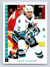 1993-94 Score Canadian #353 Dean Evason Hockey Dallas Stars 
