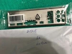 ASUS Z170E Z170-E IO SHIELD BACKPLATE (METALL) - Bild 1 von 2