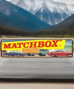 đMatchboxâ¨Lesneyâ¨Letrero de metal publicitarioâ¨16âx4ââ¨Retroâ¨Impreso UV⨠Aluminio - Imagen 1 de 6