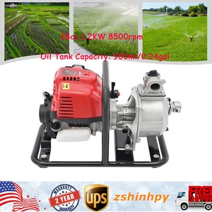 1" 4 Stroke Gas Powered Water Transfer Pump High Pressure Irrigation Water Pump - Picture 1 of 21