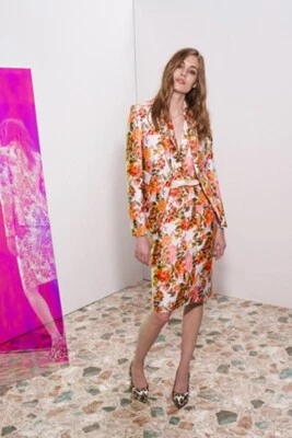 STELLA MCCARTNEY | Falda lápiz Jacquard floral neón multicolor IT40 / FR 36 Foto 1 de 4