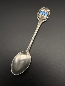 Vintage Silver Enamel Souvenir Spoon Lucerne Switzerland - Picture 1 of 5