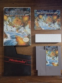 Sky Shark (Nintendo NES) Complete in Box w/ Case CIB