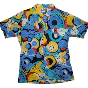 Vintage Oceanaire Abstrakte Kunst Camp Kragen Hawaii Stil Hemd Größe Medium - Bild 1 von 10