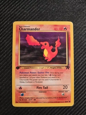 Pokemon Vintage 1ª Edición Charmander 50/82 Team Rocket Foto 1 de 2