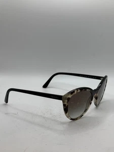 Prada Womens SPR 02V Round Oversized Cat Eye Black Tortoise Sunglasses - Picture 1 of 10