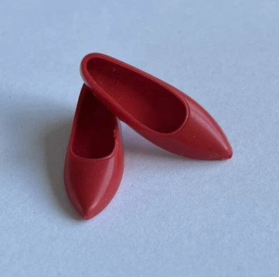 VHTF Vintage Ideal Tammy Friend MISTY Doll ~ RED Rubber Kitten Heel SHOES - Image 1 of 4