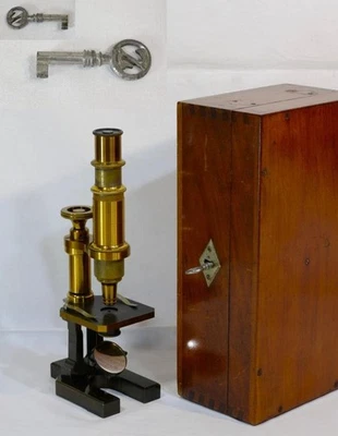 Antique Carl Zeiss Stand VI Microscope SN23702 (1894) w/ Objectives & Case - Image 1 of 4