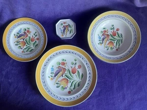 Vajilla HEREND Hungary Village Pottery Morning Song pájaro caprichoso - ELIGE - Imagen 1 de 24