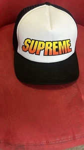 Supreme 24SS Gradient Mesh Back 5-Panel Trucker Hat Black - Picture 1 of 3