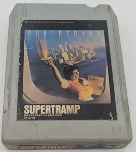 SUPERTRAMP Breakfast In America 8T3708 8 Track Tape Untested - Foto 1 di 3