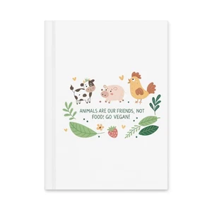 Giornale Rigido Vegano | Finitura Opaca, Quaderno Foderato per Scrittura e Schizzo - Foto 1 di 2