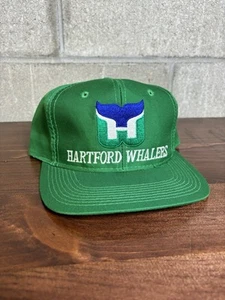 Vintage 90s Hartford Whalers NHL Hockey The G Cap Snapback Hat Green NWOT - Picture 1 of 5