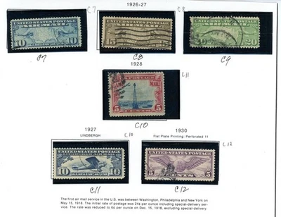 US Selection of 26 Used Air Mail Stamps - CV=$26.25                (14-C254) - Image 1 of 3