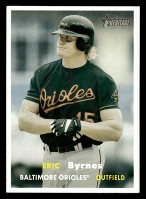 2006 Topps Heritage #376 Eric Byrnes Card Baltimore Orioles - Image 1 of 2
