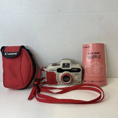 Cámara fotográfica impermeable Canon Sure Shot WP-1 35 mm con estuche y manual probada funcionando Foto 1 de 4