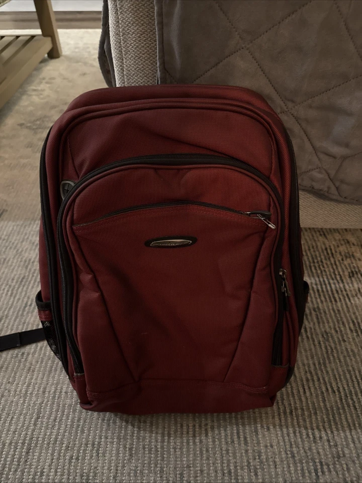 Briggs And Riley Solid Red/Rust Backpack 16” - Image 1 of 4