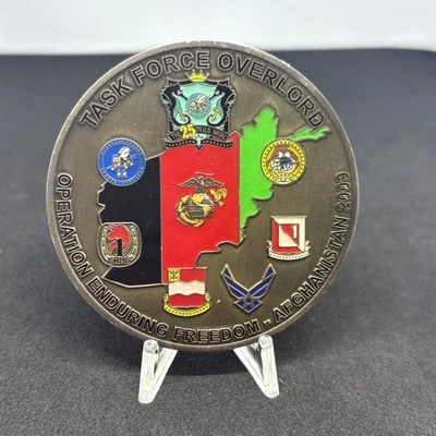 OEF TASK FORCE OVERLORD AFGHANISTAN  2009 CHALLENGE COIN - Image 1 of 4