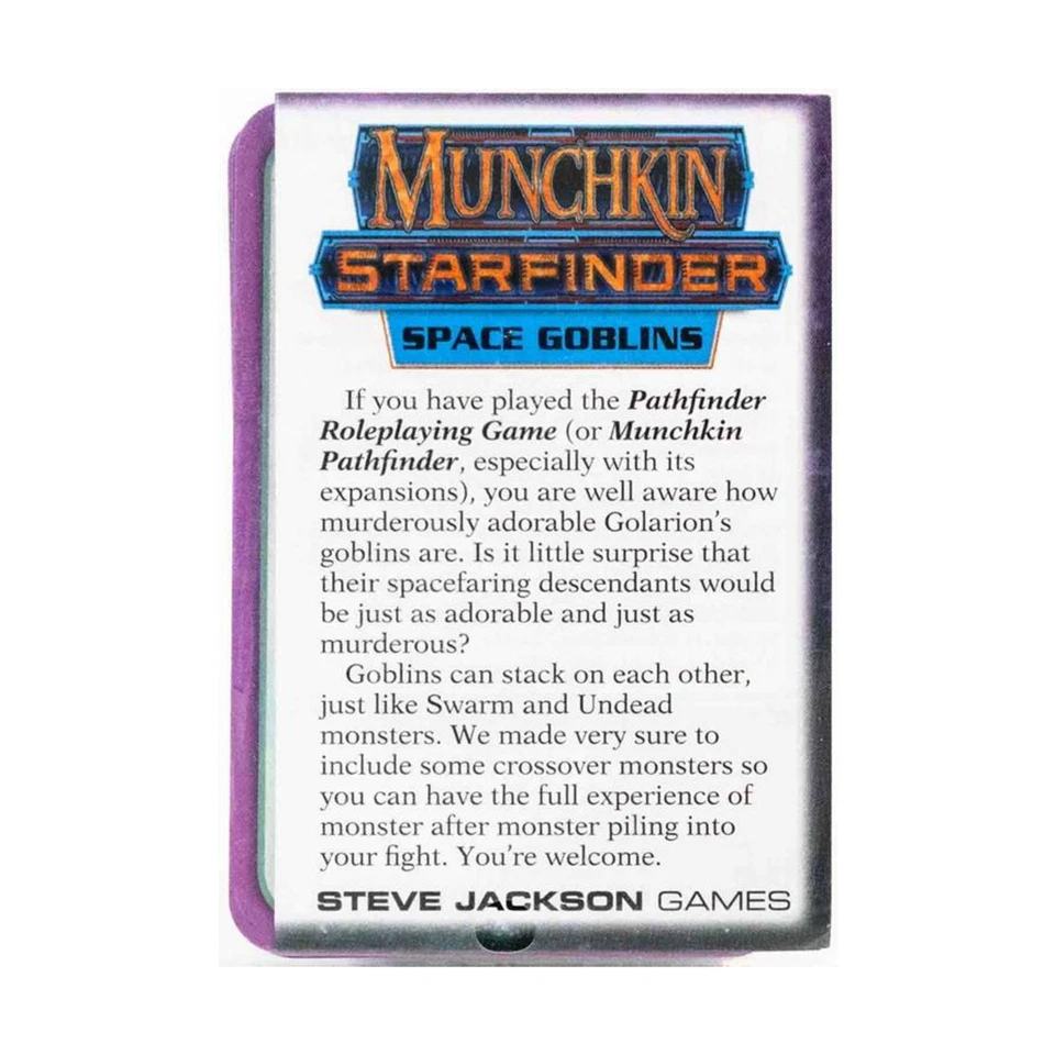 SJG Munchkin Munchkin Starfinder - Bolso Space Goblins Nuevo Foto 1 de 1