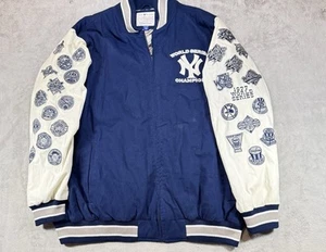 Vintage New York Yankees 27 Time Championship Hall of Fame Jacket Authentic 2XL - Picture 1 of 7