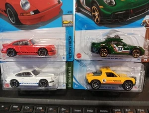 HOT WHEELS PORSCHES ASSORTED LOT OF 4 - Picture 1 of 5