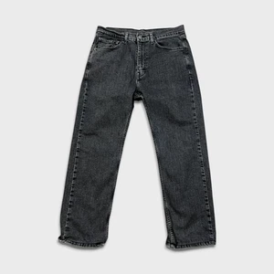 Pantalón de mezclilla Levi's 505 para hombre 32x26 negro calce regular pierna recta lavado oscuro - Imagen 1 de 12