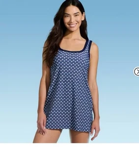 Lands' End Women's Swim Dress with Interior Shorts Sz X-Large (18) - Picture 1 of 3