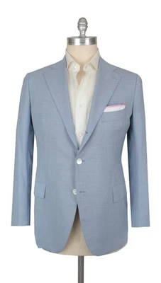 $5100 Cesare Attolini Light Blue Wool Sportcoat - 44/54 - (CA87251) - Image 1 of 4