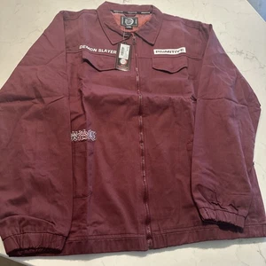 Primitive Skate Apparel Men's X Demon Slayer Tanjiro Kamado Anime Utility Jacket - Picture 1 of 8