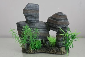Paisaje alto de rocas y plantas de Arizona 18 x 10 x 17 cm roca en capas - Imagen 1 de 6