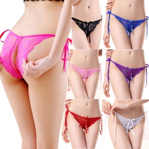 Sexy Damen-G-String-Höschen Spitze Tangas Slips Dessous Bandage Unterwäsche US - Bild 1 von 21