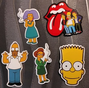 5 autocollants stickers the simpsons ( bart homer Selma Bouvier) Groening S7 - Imagen 1 de 1