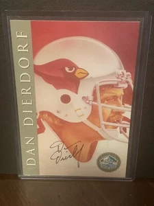 Dan Dierdorf 1998 Hall Of Fame Platinum Signature Series Auto Card /2500 - Bild 1 von 2