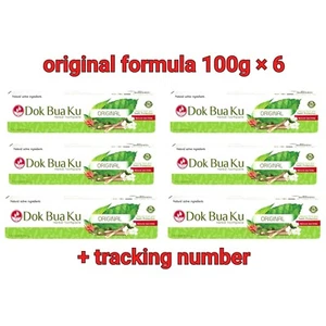Pasta de dientes tailandesa Twin Lotus Dok Bua Ku fórmula original 100 g x 6 protección de encías - Imagen 1 de 7