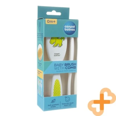 Canpol Natural Bristle Soft Hair Brush and Comb Kit From 0+ months Random Color - Image 1 of 4