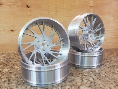 3d Printed 1:10 RC Car Staggered 16 Point Wheels Fit Redcat 26ers Tires 12mm Hex - Image 1 of 3