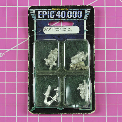 Epic 40K Space Marine Land Speeders NIB Metal...