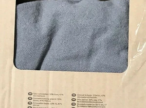 IKEA Cover for NOCKEBY Footstool Ottoman RISANE GRAY Slipcover Grey Linen Blend - Picture 1 of 1