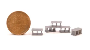 USA Made Gray Cinder Blocks O Scale - 5 Pack 480818 - Picture 1 of 3