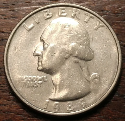 1989 Washington Quarter Strike Through Error 2891 Cover