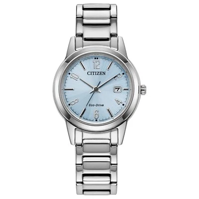 Citizen Women's Classic Eco-Drive Silver Stainless Steel Watch 30 MM FE1241-71L - Image 1 of 4