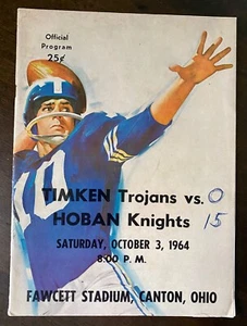 ~ 1964 TIMKEN TROJANS vs HOBAN TROJANS Ohio High School Football Program ~ Oct - Picture 1 of 6